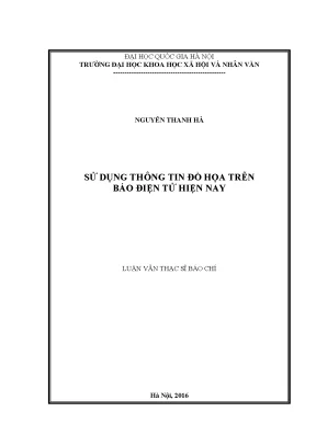 Luận văn thạc sĩ báo chí sử dụng thông tin đồ họa trên báo điện tử hiện nay