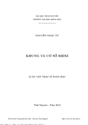 Khung và cơ sở riesz