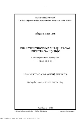 Phân tích thống kê dữ liệu trong điều tra xã hội học