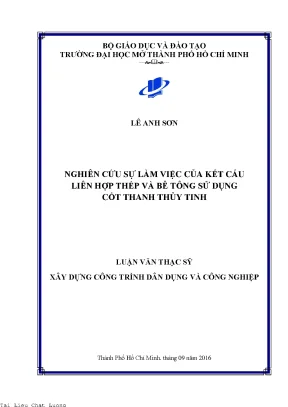 Nghiên cứu sự làm việc của kết cấu liên hợp thép và bê tông sử dụng cốt thanh thủy tinh