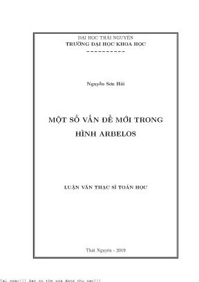 Một số vấn đề mới trong hình arbelos