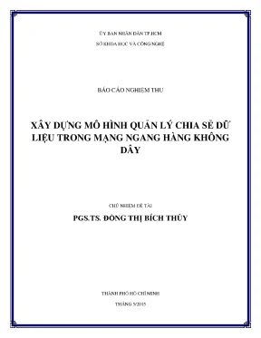 Xây dựng mô hình quản lý chia sẻ dữ liệu trong mạng ngang hàng không dây