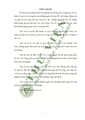 Ảnh hưởng của việc thu hồi đất nông nghiệp đến hộ nông dân trên địa bàn xã tiên phong ba vì hà nội