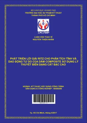 Phát triển lời giải ritz cho phân tích tĩnh và giao động tự do của dầm composite sử dụng lý thuyết biến dạng cắt bậc cao