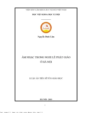 Âm nhạc trong nghi lễ phật giáo ở hà nội