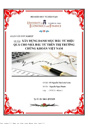 Xây dựng danh mục đầu tư hiệu quả cho nhà đầu tư trên thị trường chứng khoáng việt nam