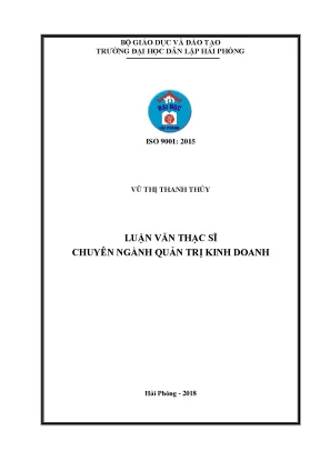 Đánh giá mức độ tích hợp bên trong chuỗi cung ứng nước sạch tại công ty cổ phần kinh doanh nước sạch số 2 hải phòng