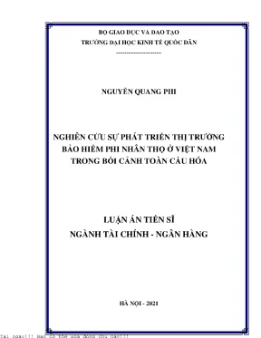 Nghiên cứu sự phát triển thị trường bảo hiểm phi nhân thọ ở việt nam trong bối cảnh toàn cầu hóa