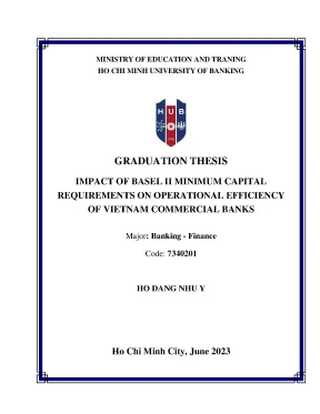 Impact of basel ii minimum capital requirements on operational efficiency of vietnam commercial banks