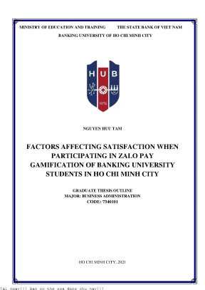 Factors affecting satisfaction when participating in zalo pay gamification of banking university in ho chi minh city 2021