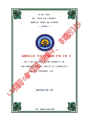 Thực trạng hệ thống kiểm soát nội bộ chu trình bán hàng thu tiền tại công ty cổ phần gạch ngói cầu họ