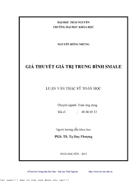 Giả thuyết giá trị trung bình smale