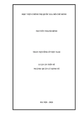 Trần nợ công ở việt nam