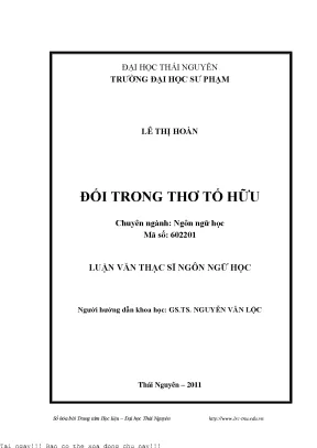 Đối trong thơ tố hữu
