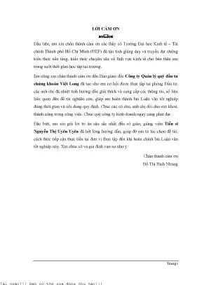 Ứng dụng hệ số beta trong lượng hóa rủi ro biến động giá cổ phiếu trên thị trường chứng khoán tp hồ chí minh