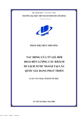 Tác động của tỷ giá hối đoái đến lượng cầu khách du lịch nước ngoài tại các quốc gia đang phát triển