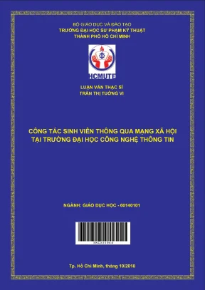 Công tác sinh viên thông qua mạng xã hội tại trường đại học công nghệ thông tin