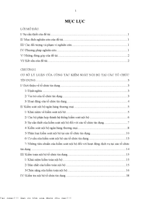 Giải pháp tăng cường kiểm soát nội bộ dịch vụ khách hàng cá nhân tại ngân hàng đầu tư và phát triển việt nam chi nhánh thành phố hồ chí minh