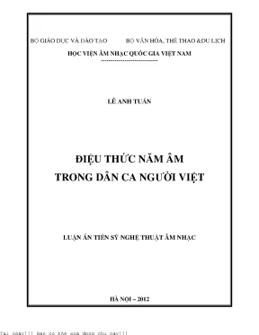 Điệu thức năm âm trong dân ca người việt