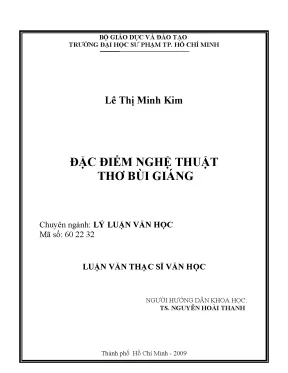 Đặc điểm nghệ thuật thơ bùi giáng