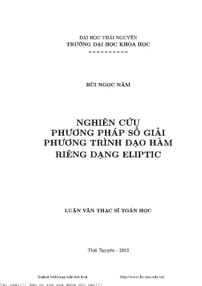 Nghiên cứu phương pháp số giải phương trình đạo hàm riêng dạng eliptic