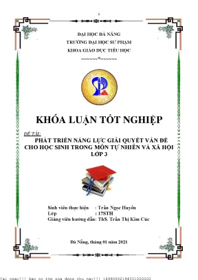 Phát triển năng lực giải quyết vấn đề cho học sinh trong môn tự nhiên và xã hội lớp 3