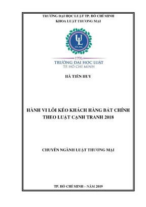 Hành vi lôi kéo khách hàng bất chính theo luật cạnh tranh 2018