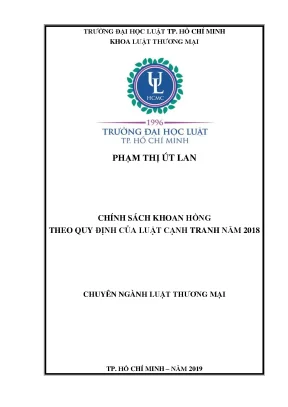 Chính sách khoan hồng theo quy định của luật cạnh tranh năm 2018
