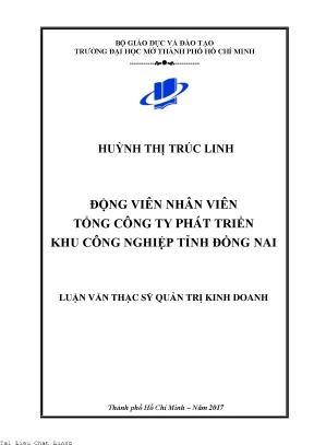 Động viên nhân viên tổng công ty phát triển khu công nghiệp tỉnh đồng nai
