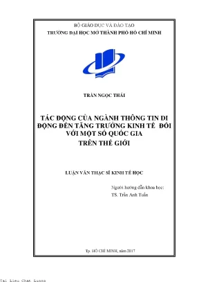 Tác động của ngành thông tin di động đến tăng trưởng kinh tế đối với một số quốc gia trên thế giới