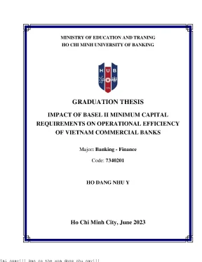 Impact of basel ii minimum capital requirements on operational efficiency of vietnam commercial banks 2023