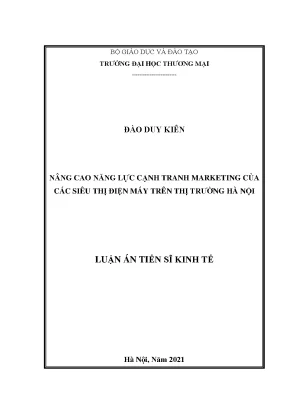 Nâng cao năng lực cạnh tranh marketing của các siêu thị điện máy trên thị trường hà nội