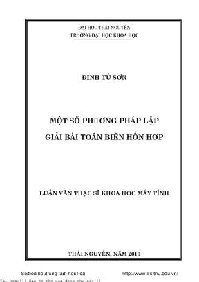Một số phương pháp lặp giải bài toán biên hỗn hợp