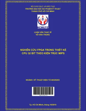 Nghiên cứu fpga trong thiết kế cpu 32 bit theo kiến trúc mips