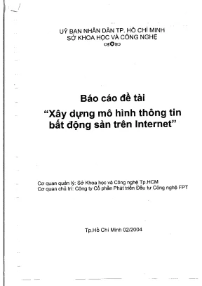 Xây dựng mô hình thông tin bất động sản trên internet