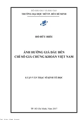 Ảnh hưởng giá dầu đến chỉ số giá chứng khoán việt nam