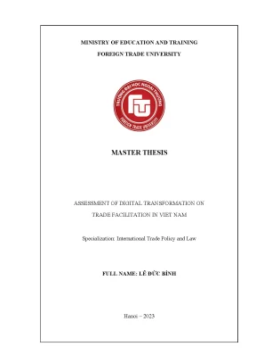 Assessment of digital transformation on trade facilitation in viet nam
