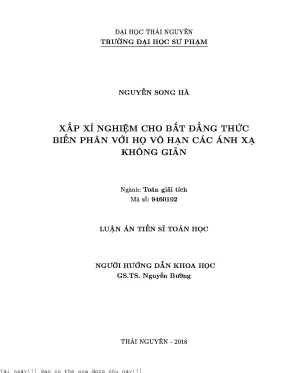 Xấp xỉ nghiệm cho bất đẳng thức biến phân với họ vô hạn các ánh xạ không giãn