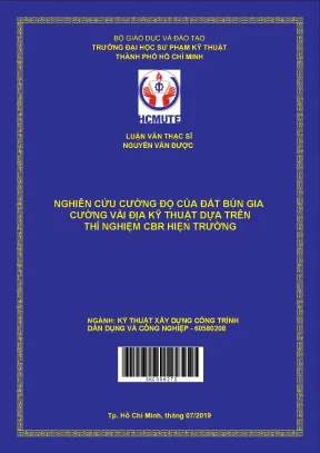Nghiên cứu cường độ của đất bùn gia cường vải địa kỹ thuật dựa trên thí nghiệm cbr hiện trường