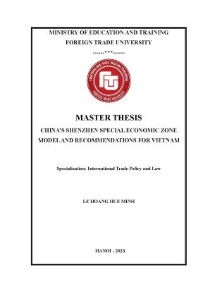 Chinas shenzhen special economic zone model and recommendations for vietnam