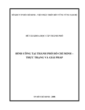 Đình công tại thành phố hồ chí minh thực trạng và giải pháp