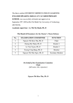 Students difficulties in learning english speaking skills at cau khoi primary school