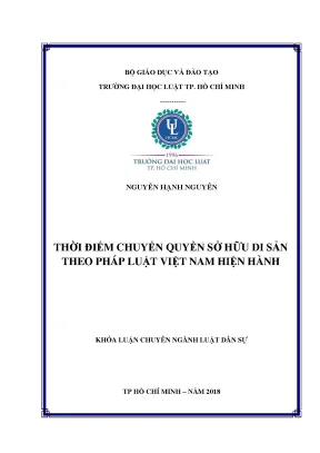 Thời điểm chuyển quyền sở hữu di sản theo pháp luật việt nam hiện hành