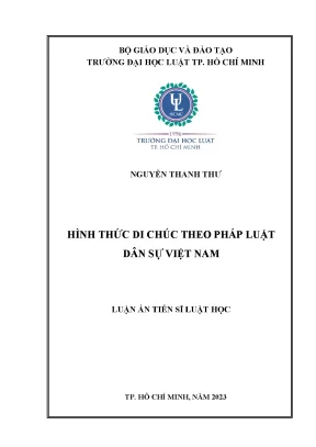Hình thức di chúc theo pháp luật dân sự việt nam