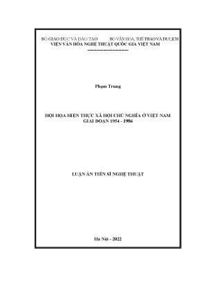 Hội họa hiện thực xã hội chủ nghĩa ở việt nam giai đoạn 1954 1986