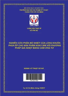 Nghiên cứu phân bố nhiệt của lòng khuôn phun ép cho sản phẩm khay sim với phương pháp gia nhiệt bằng cảm ứng từ