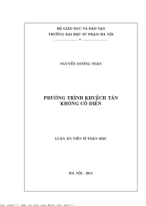 Phương trình khuếch tán không cổ điển