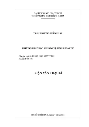 Phương pháp học sâu bảo vệ tính riêng tư