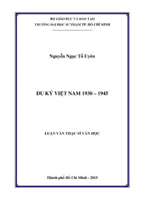 Du ký việt nam 1930 1945