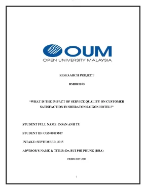 What is the impact of service quality on customer satisfaction in sheration saigon hotel